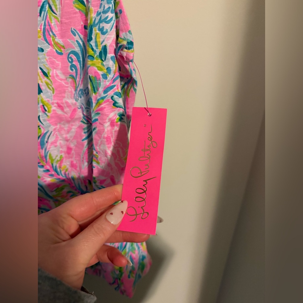 Lilly Pulitzer paisley Patterned Tank Top Large sleeveless summer casual cuteNWT - Picture 3 of 6